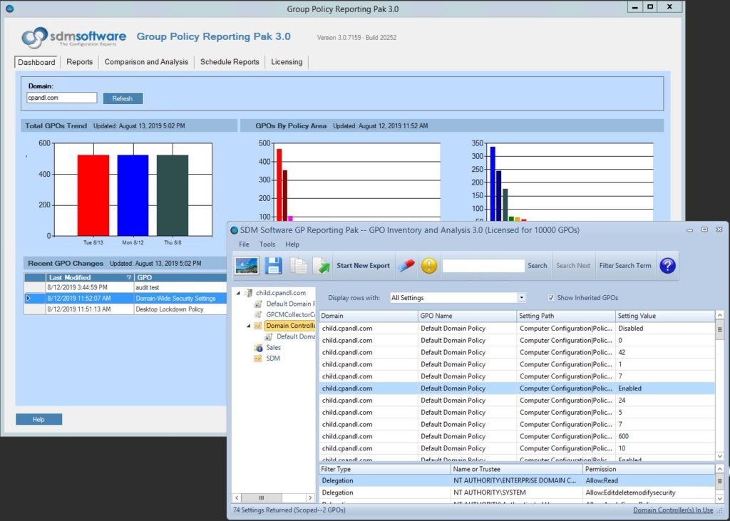 Governança de Configuração para Group Policy e Intune setup