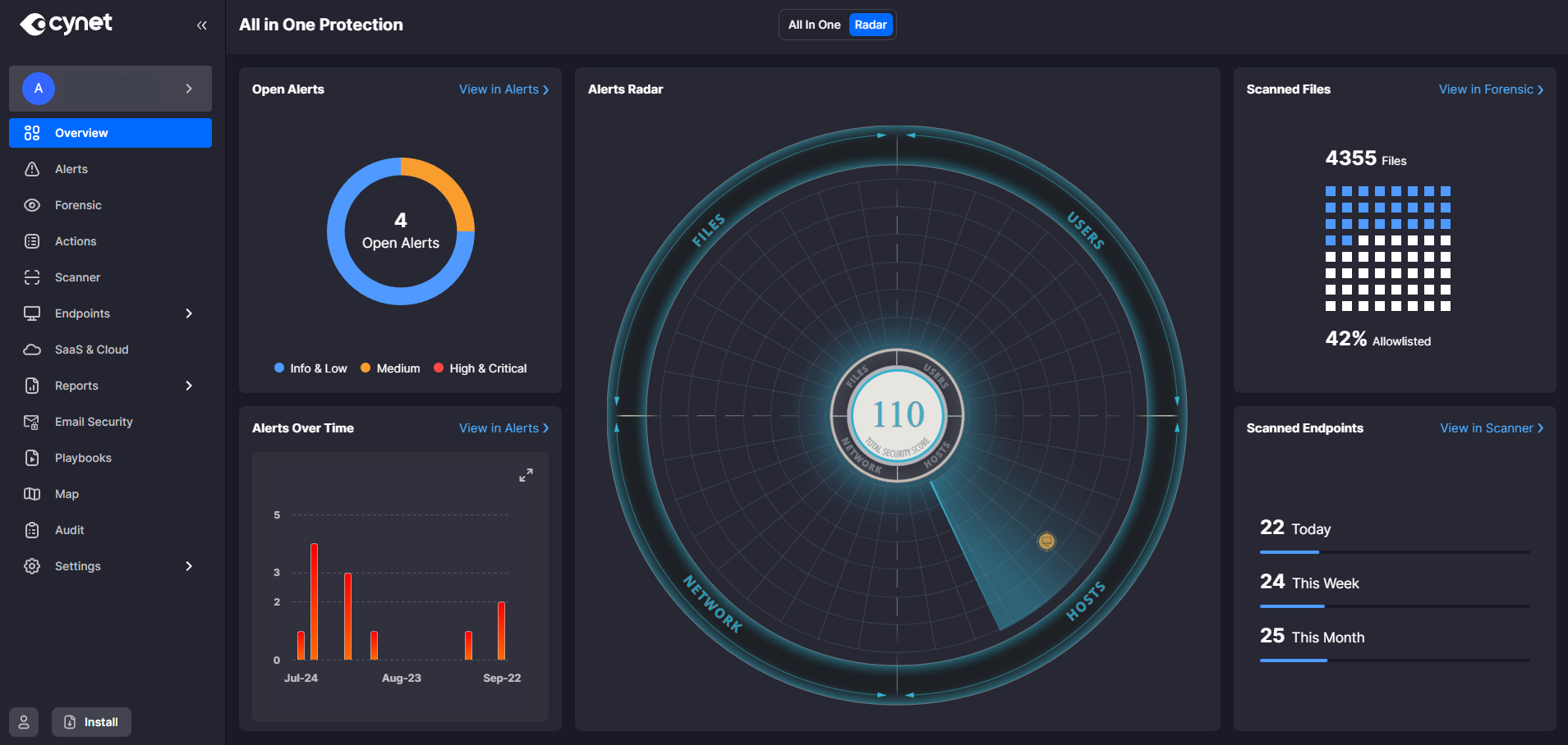 Plataforma de Segurança All-In-One setup